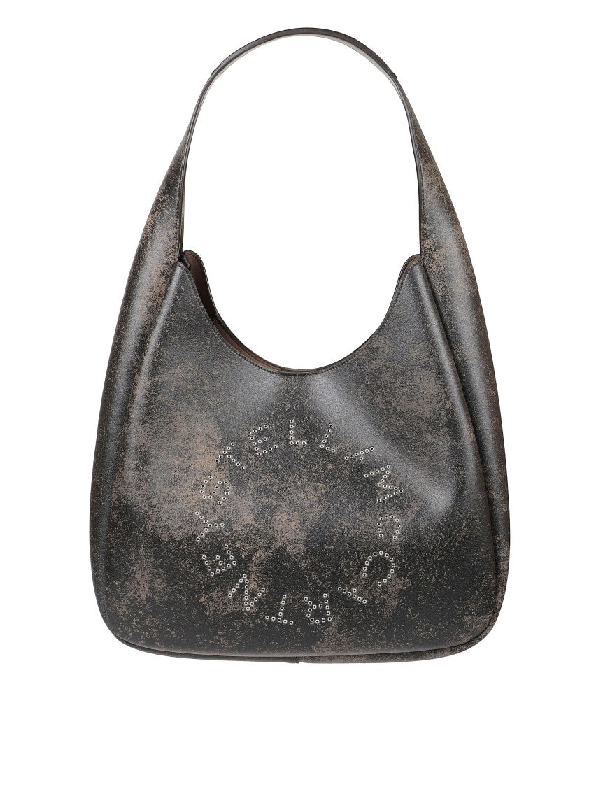 Stella Mccartney Textured Black Slouchy Bag