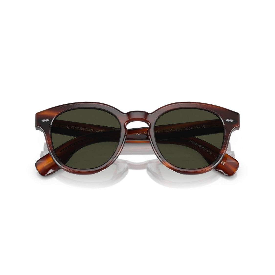 Oliver Peoples 0Ov5413su Tortoiseshell Round Sunglasses With Silver Accents