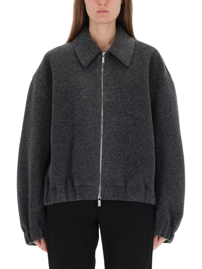 Helmut Lang Shell Boxy Oversized Bomber Jacket