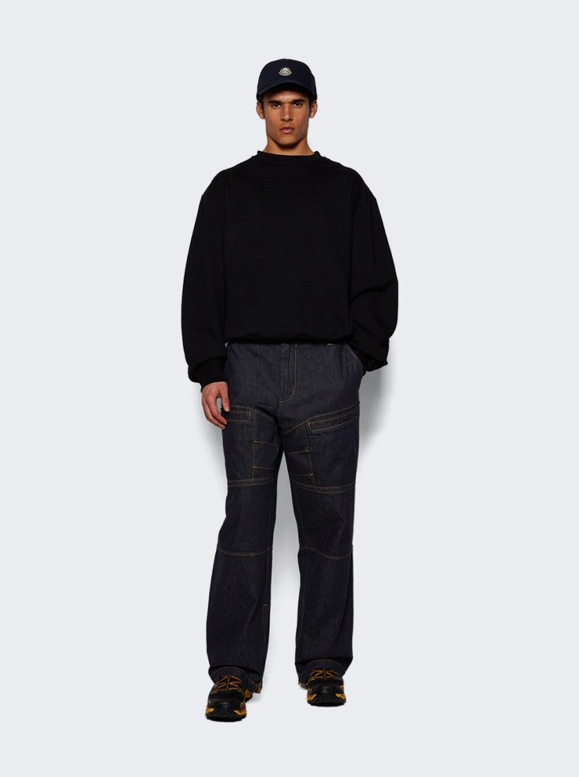 Moncler Dual Logo Blue Night Baseball Cap