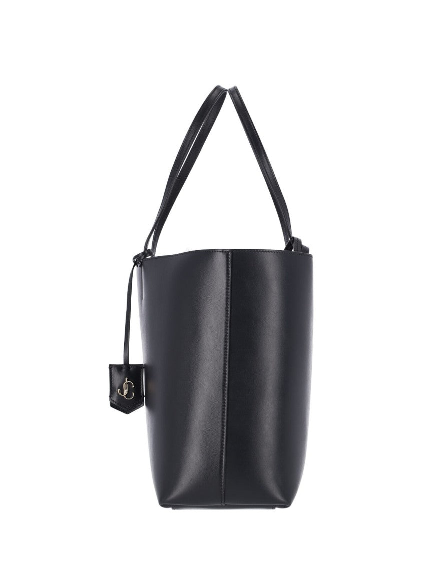 Jimmy Choo Black Nine2five East West Calfskin Tote Bag