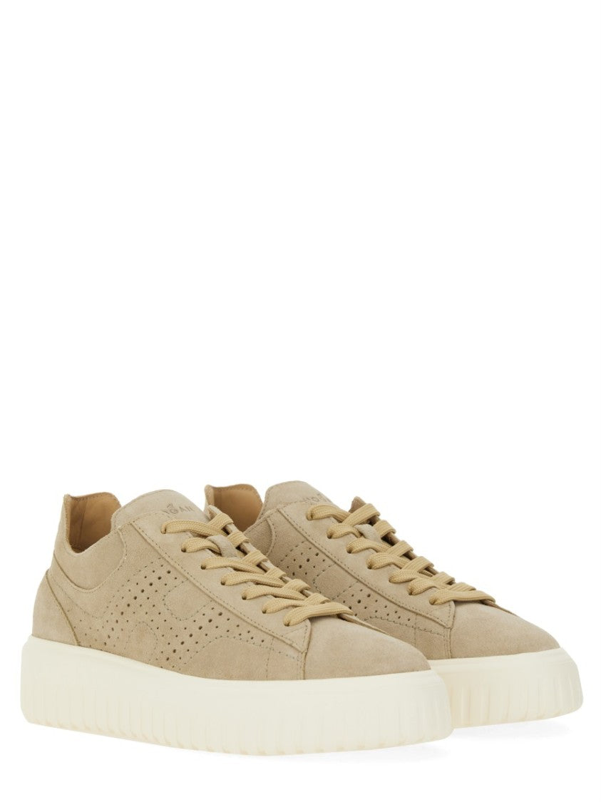 Hogan Calfskin Suede Sneakers