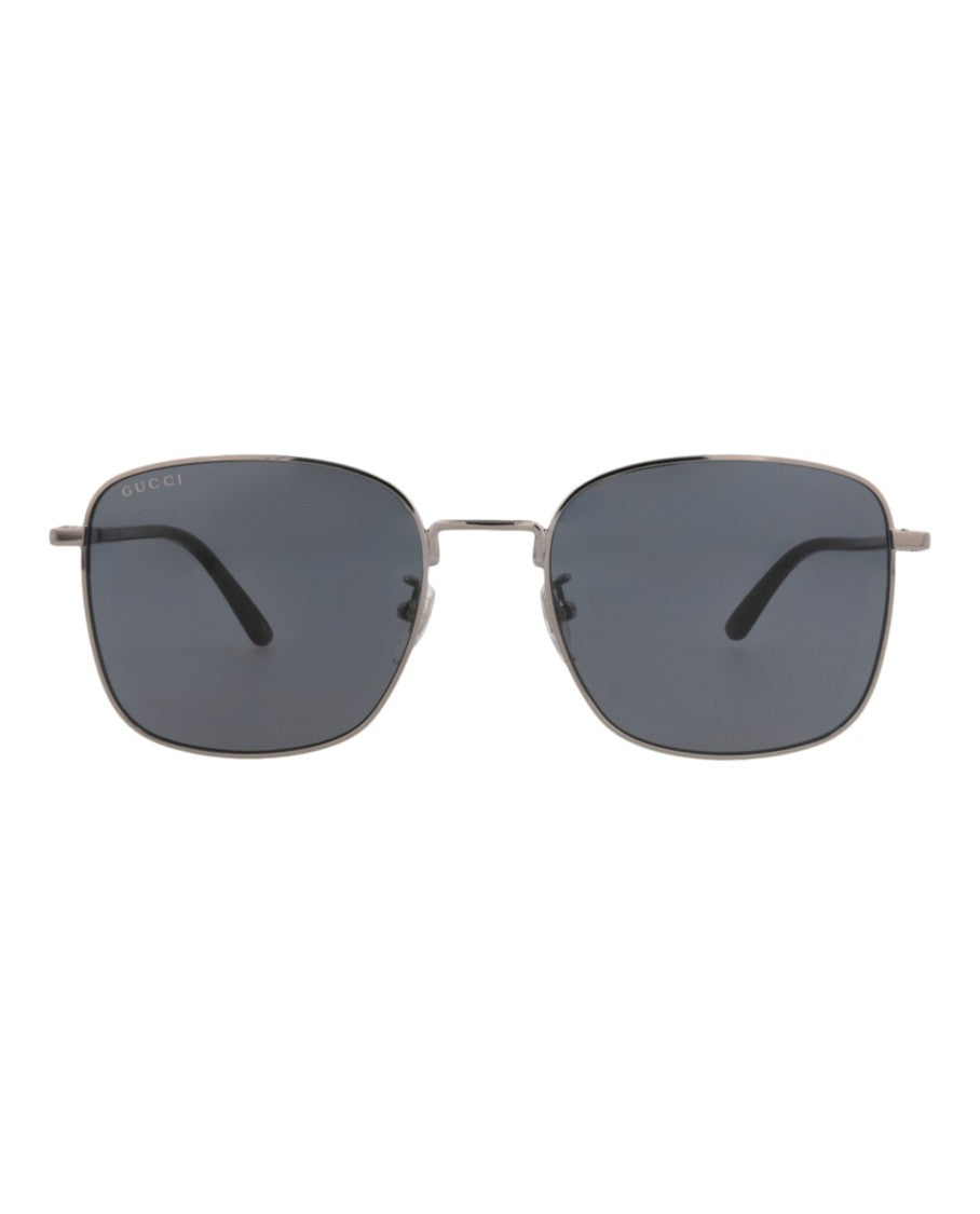 Gucci Square-Frame Metal Sunglasses