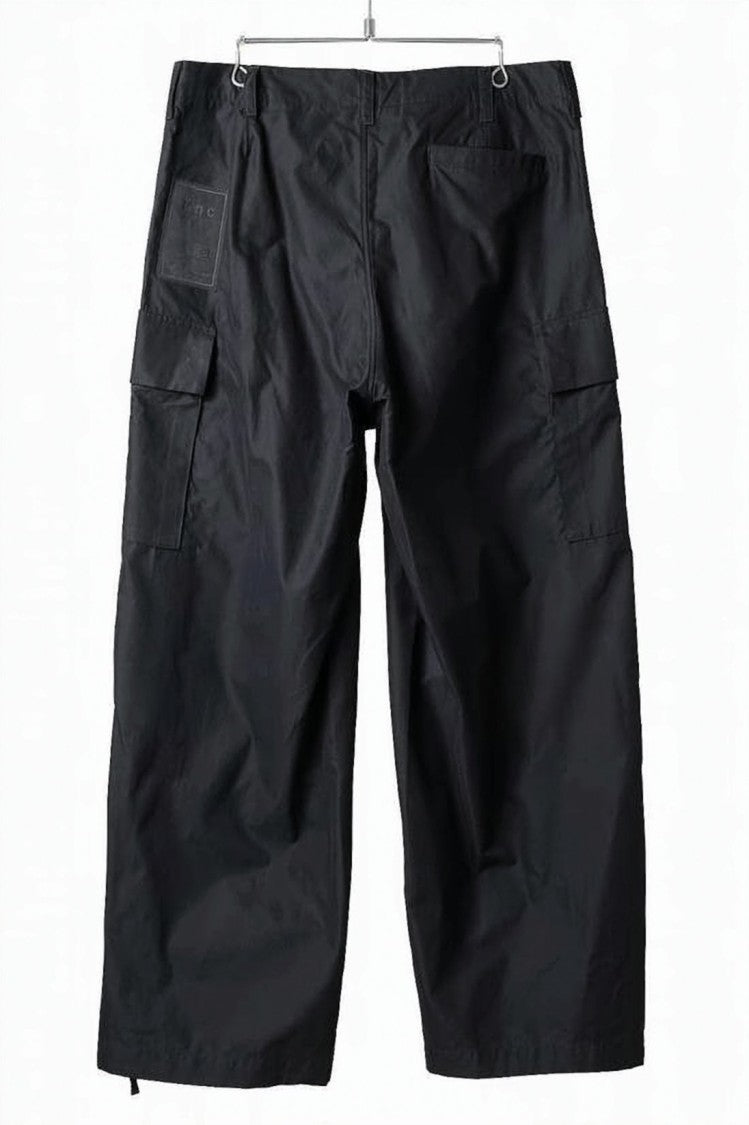 Ten C Wide-Leg Black Utility Pants
