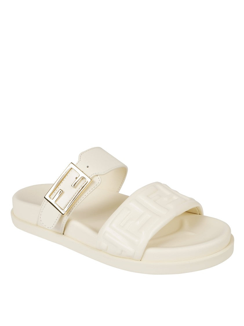 Fendi Textured Strap Sandals