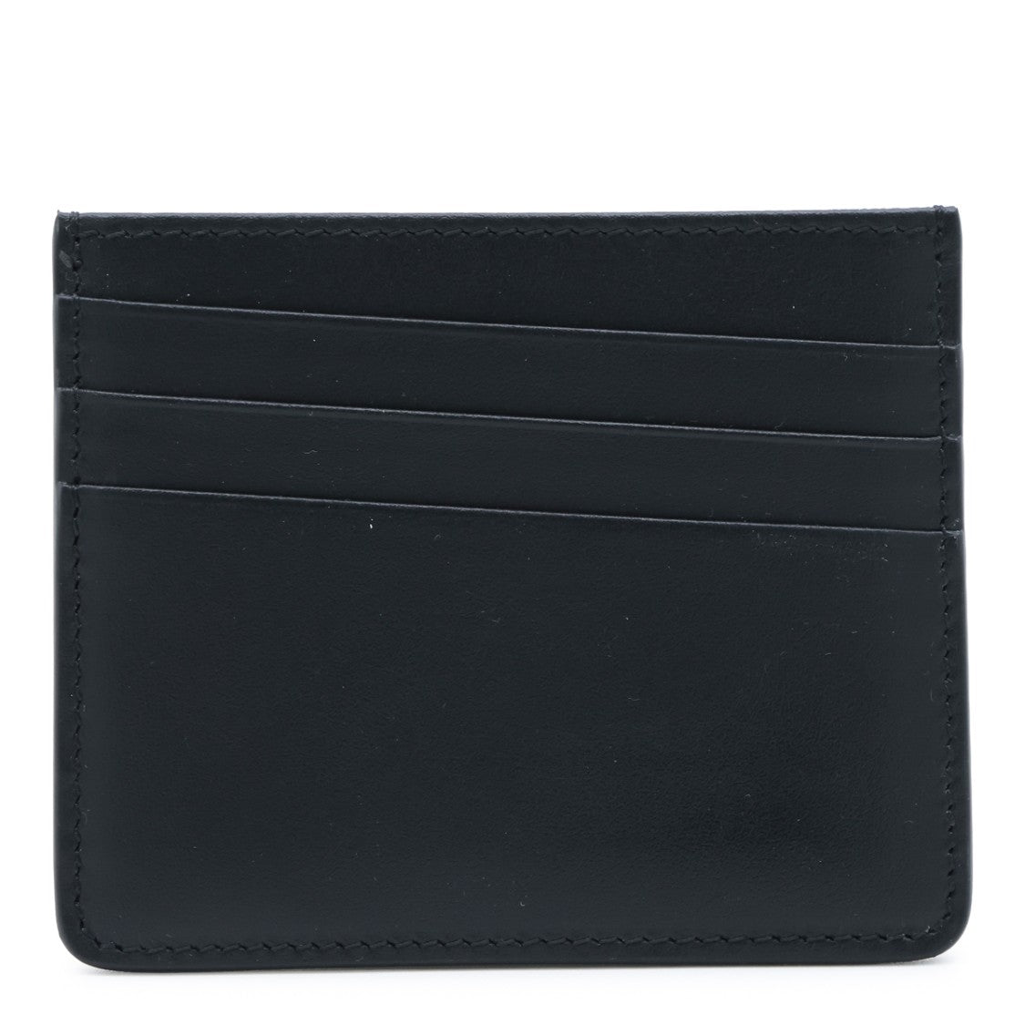 Maison Margiela Black Textured Leather Four Stitches Card Holder