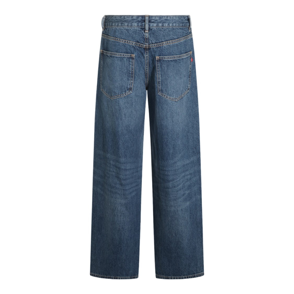 Tory Burch Straight-Leg Mid-Blue Jeans