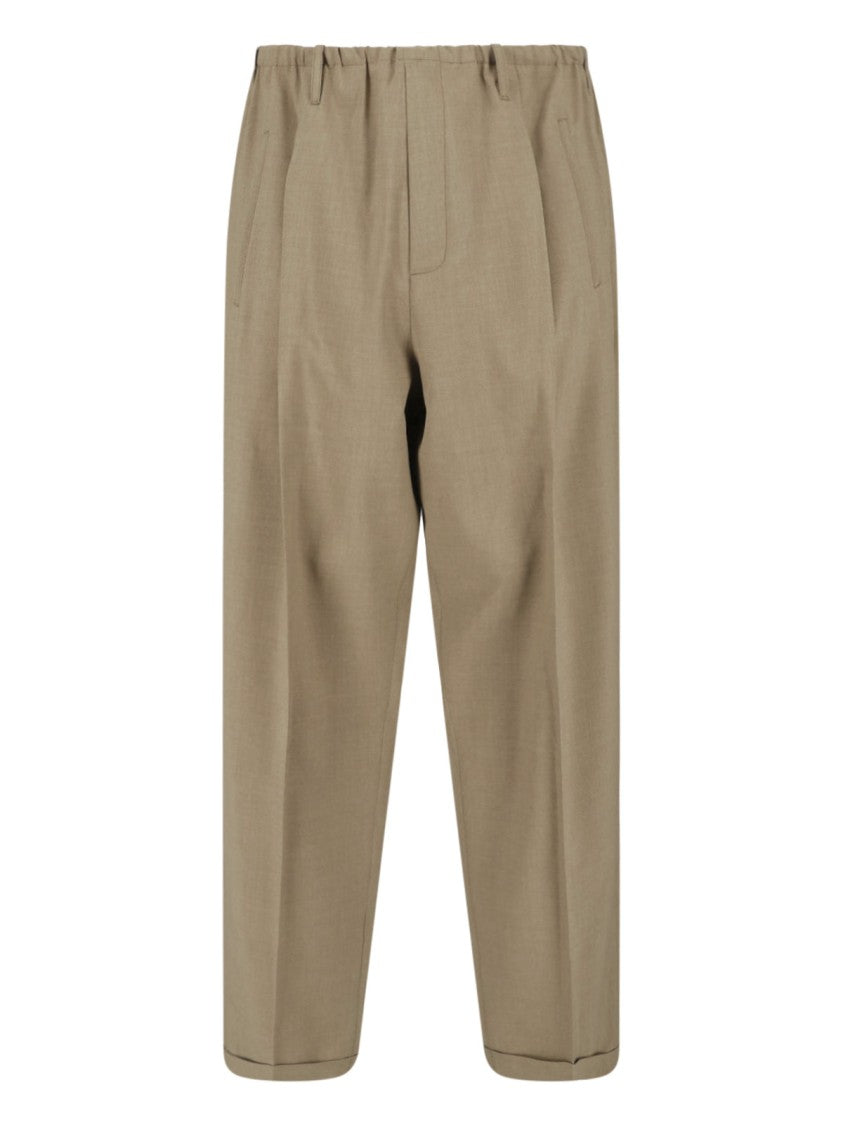 Magliano Brown People’S Relaxed Fit Pleated Trousers
