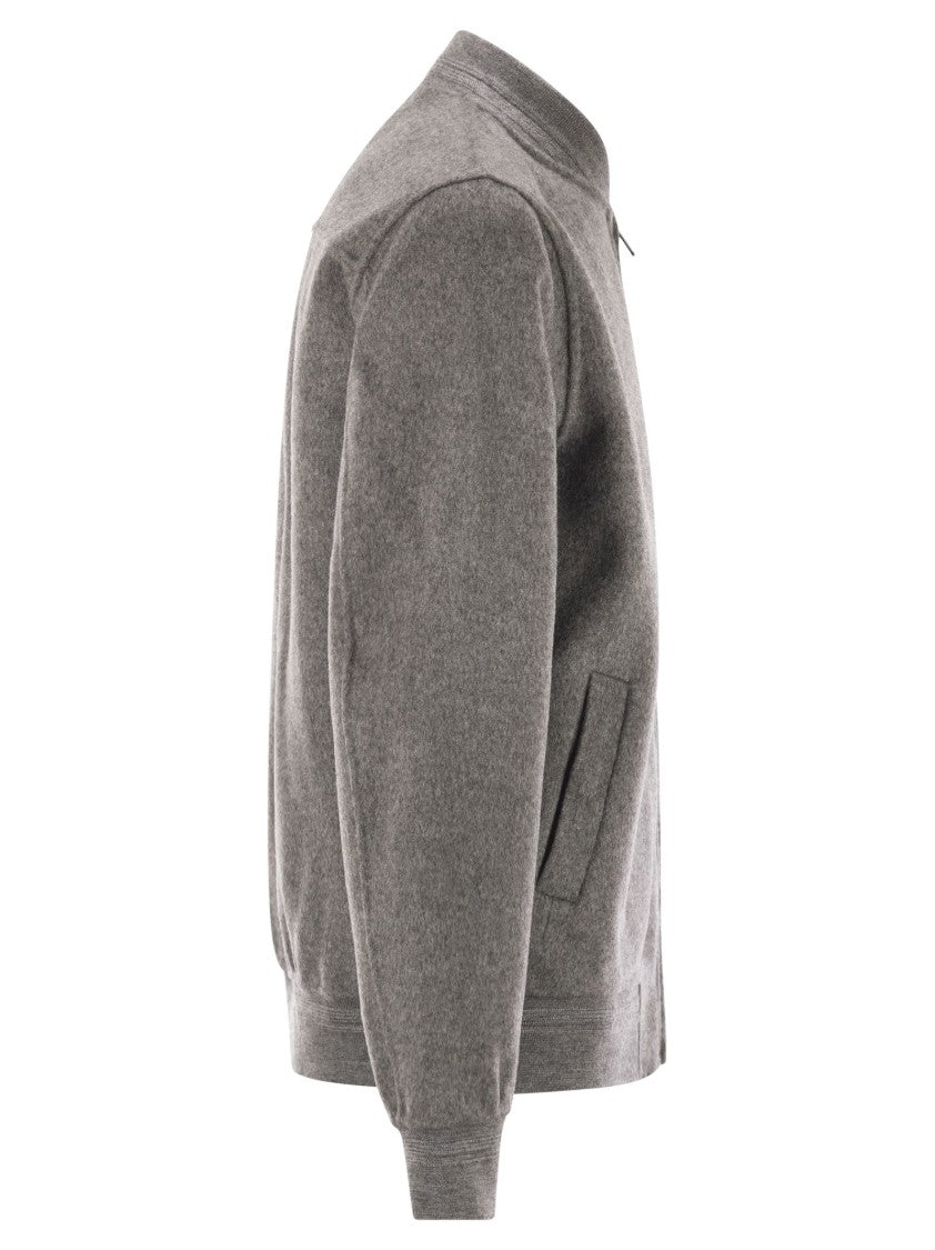 Mc2 Saint Barth Camden - Wool Blend Bomber Jacket