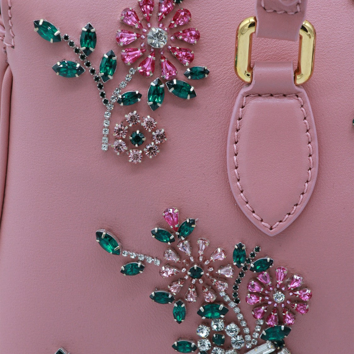 Dolce & Gabbana Structured Handbag With Floral Embellishments And Gold-Tone Accents