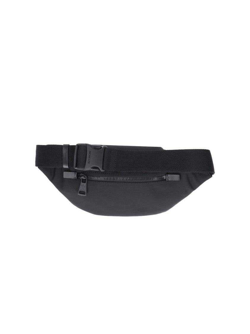 Moncler Black Durance Nylon Waist Bag