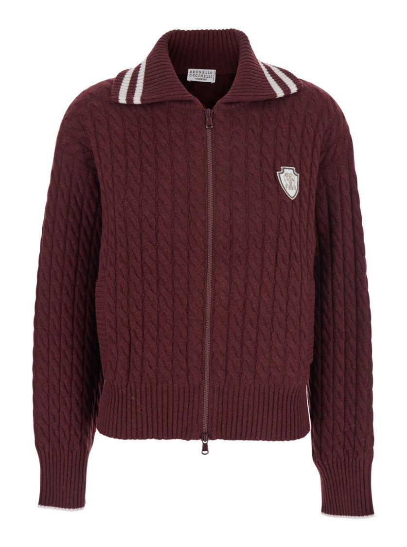 Brunello Cucinelli Red Cardigan
