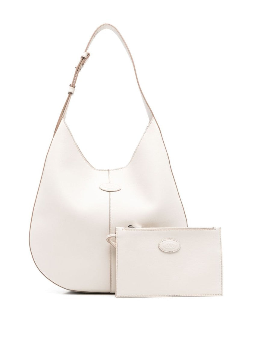 Tod's Crescent-Shaped White Bag