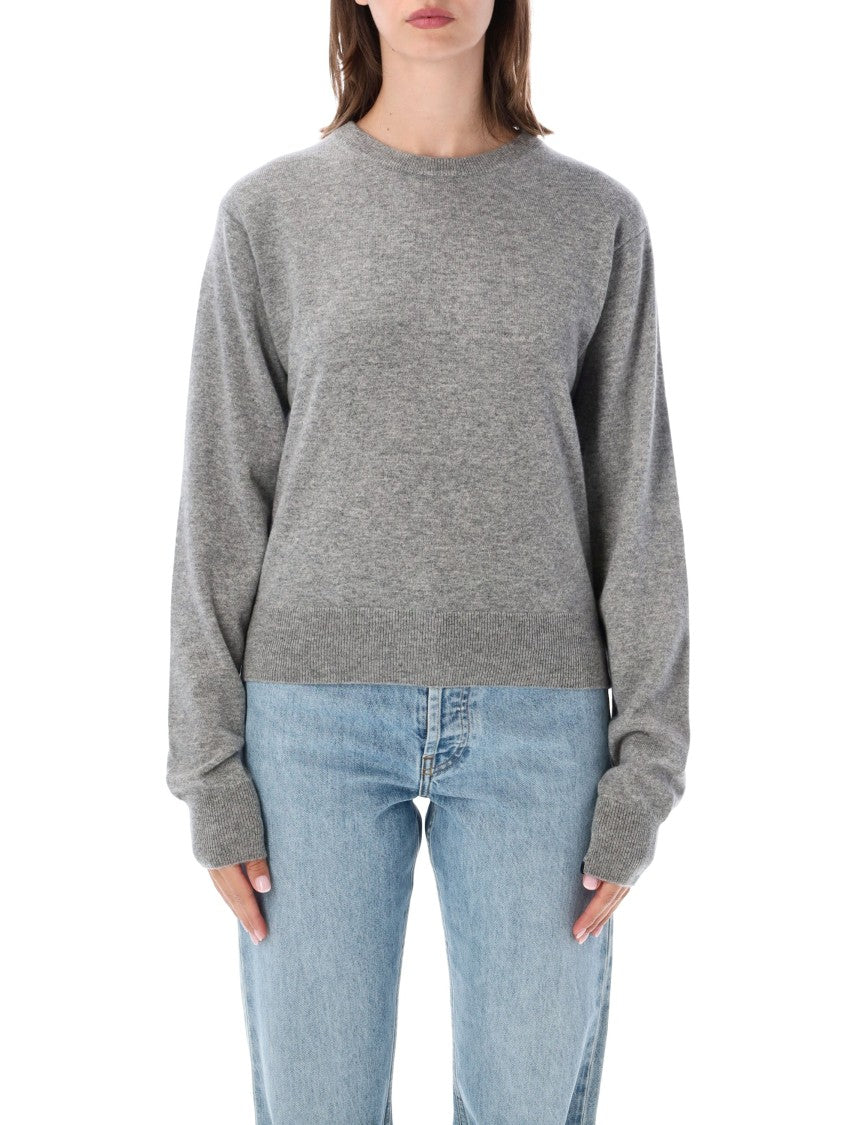 Extreme Cashmere March Lightweight Ribbed Cashmere Crewneck Sweater