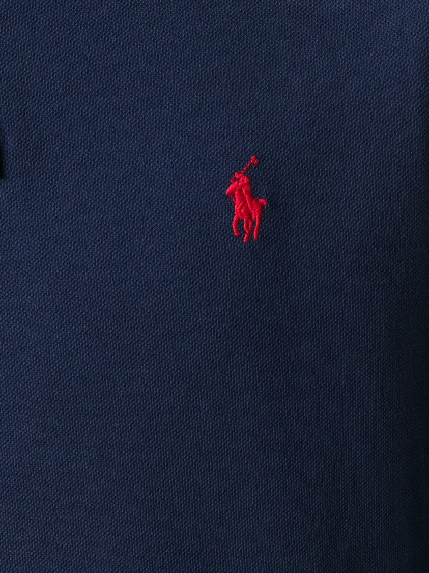 Polo Ralph Lauren Blue Cotton Long-Sleeve Polo Shirt