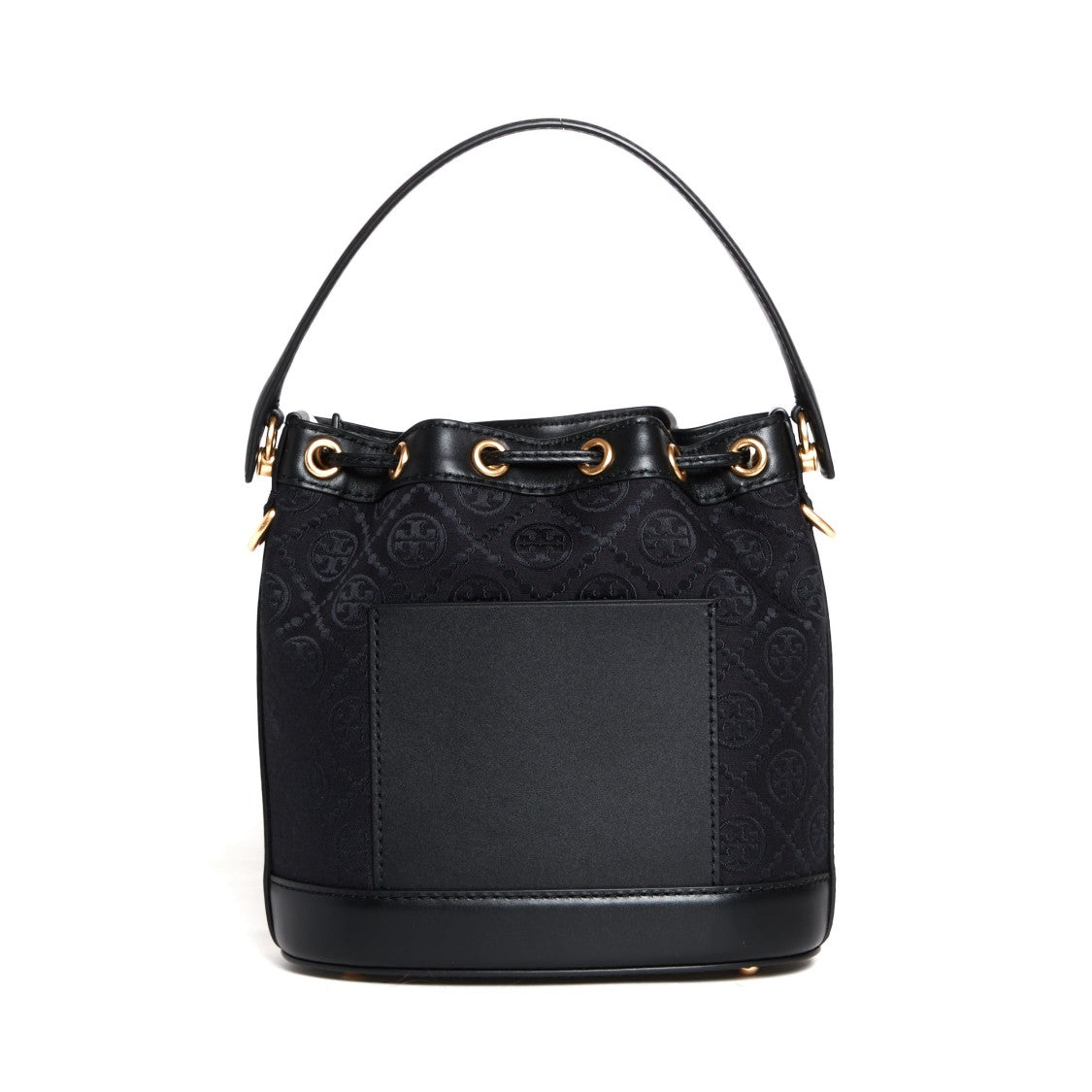 Tory Burch Black Leather Bucket Bag