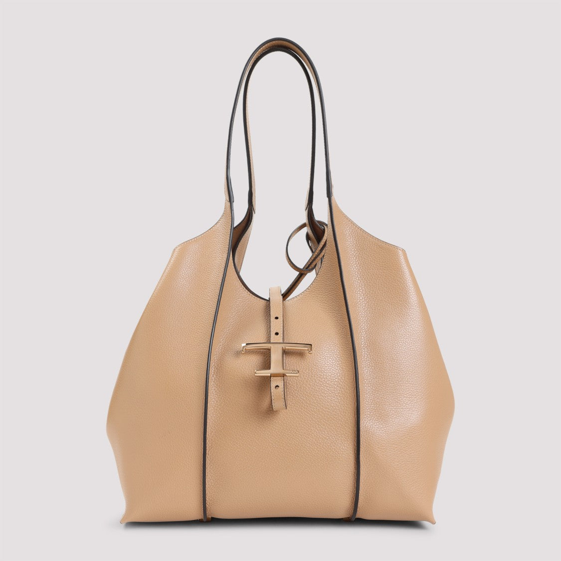 Tod's Spacious Grained Leather Shoulder Bag