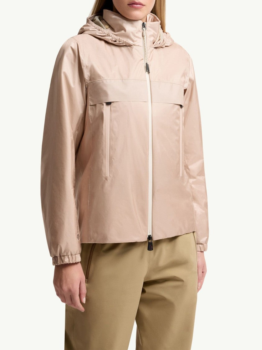 Moncler Grenoble Neutral Fergana Hooded Casual Jacket