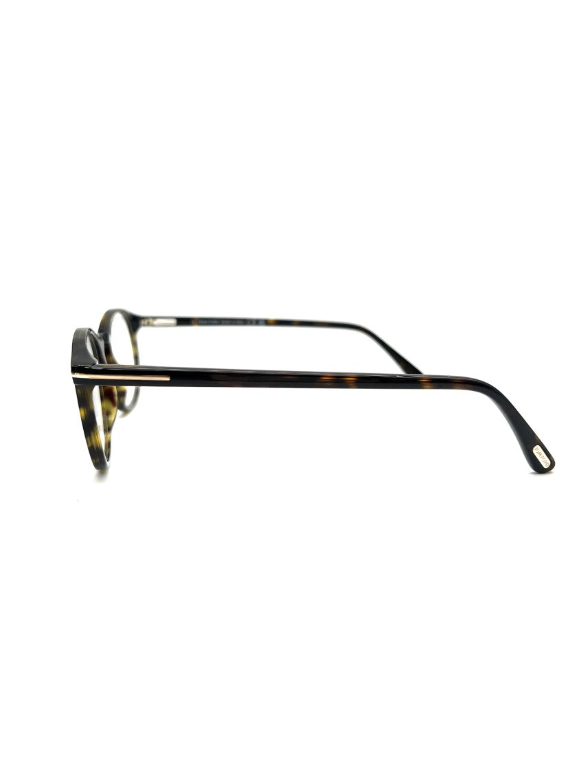 Tom Ford Timeless Oval Optical Frames With Gold Accents