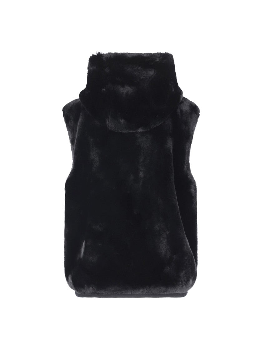 Moose Knuckles Sleeveless Faux Fur Jacket