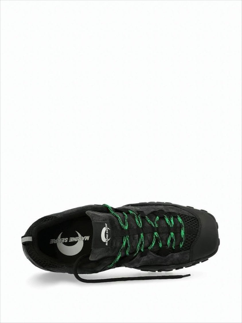 Marine Serre Low-Profile Sneakers With Textured Upper And Distinctive Sole