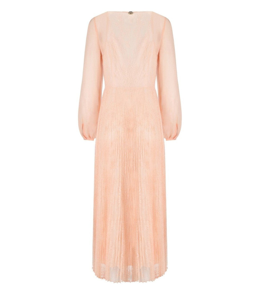 Twin-Set Pink Lace Long Dress