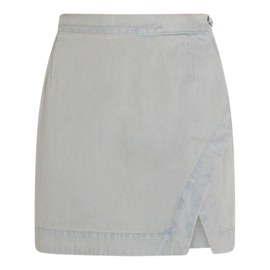 Vivienne Westwood A-Line Midi Skirt In Solid Blue Fabric