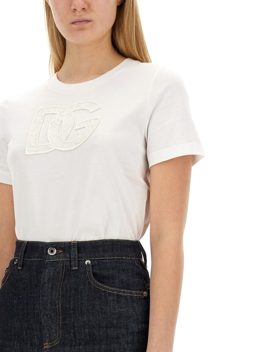 Dolce & Gabbana T-Shirt With Logo Patch