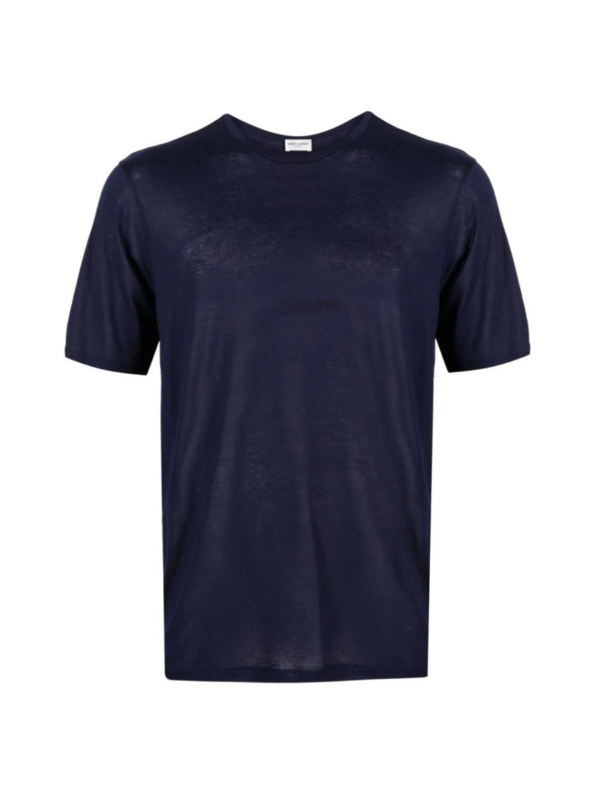 Saint Laurent Embroidered Logo T-Shirt