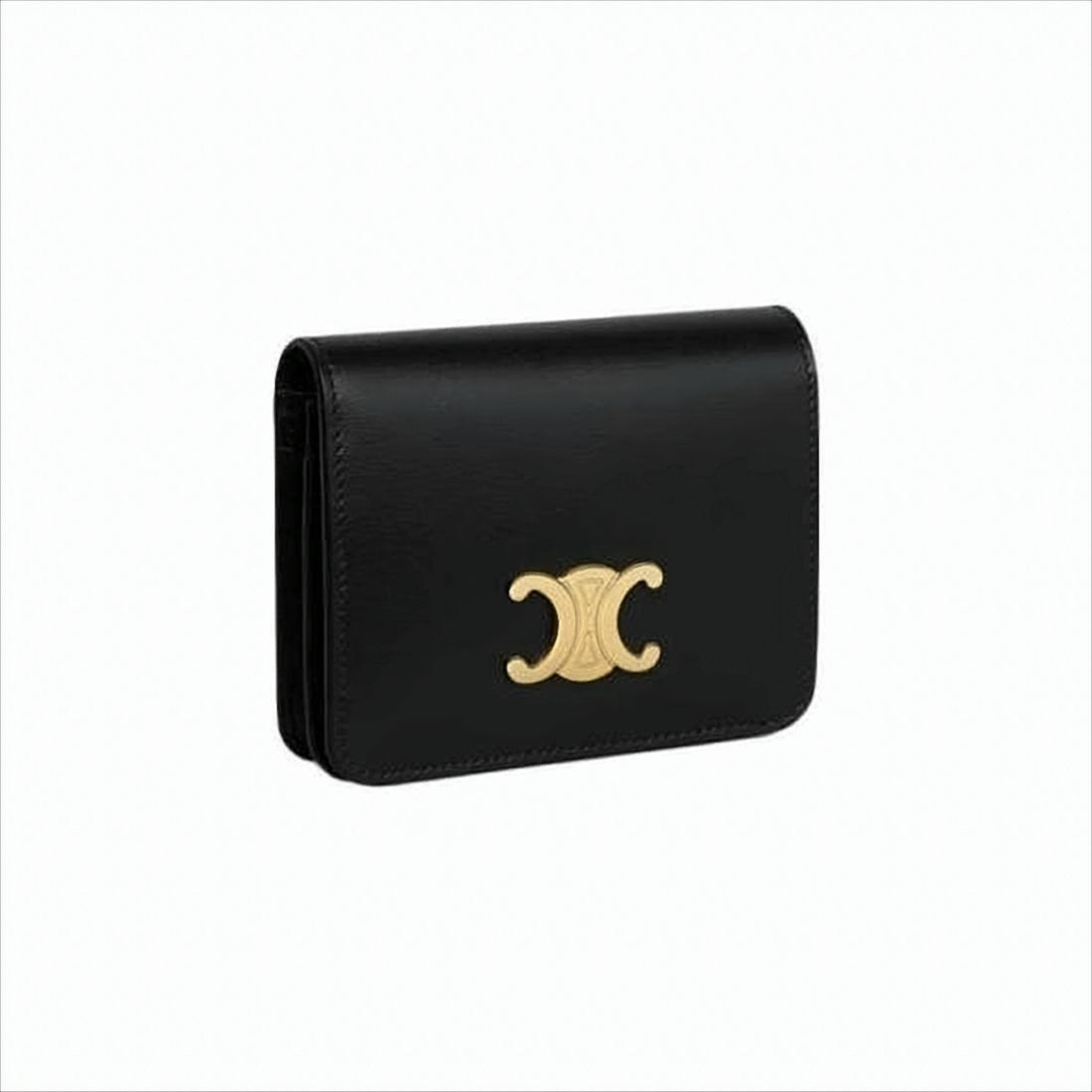 Celine Compact Black Calfskin Wallet