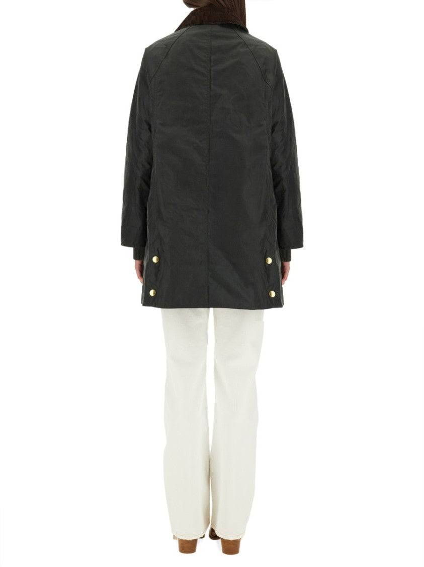 Barbour Long Waxed Cotton Beadnell Jacket