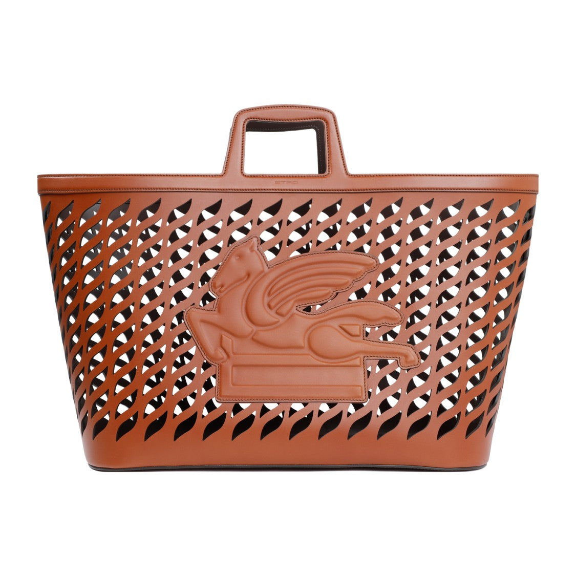 Etro Brown Pegaso Magazine Rack