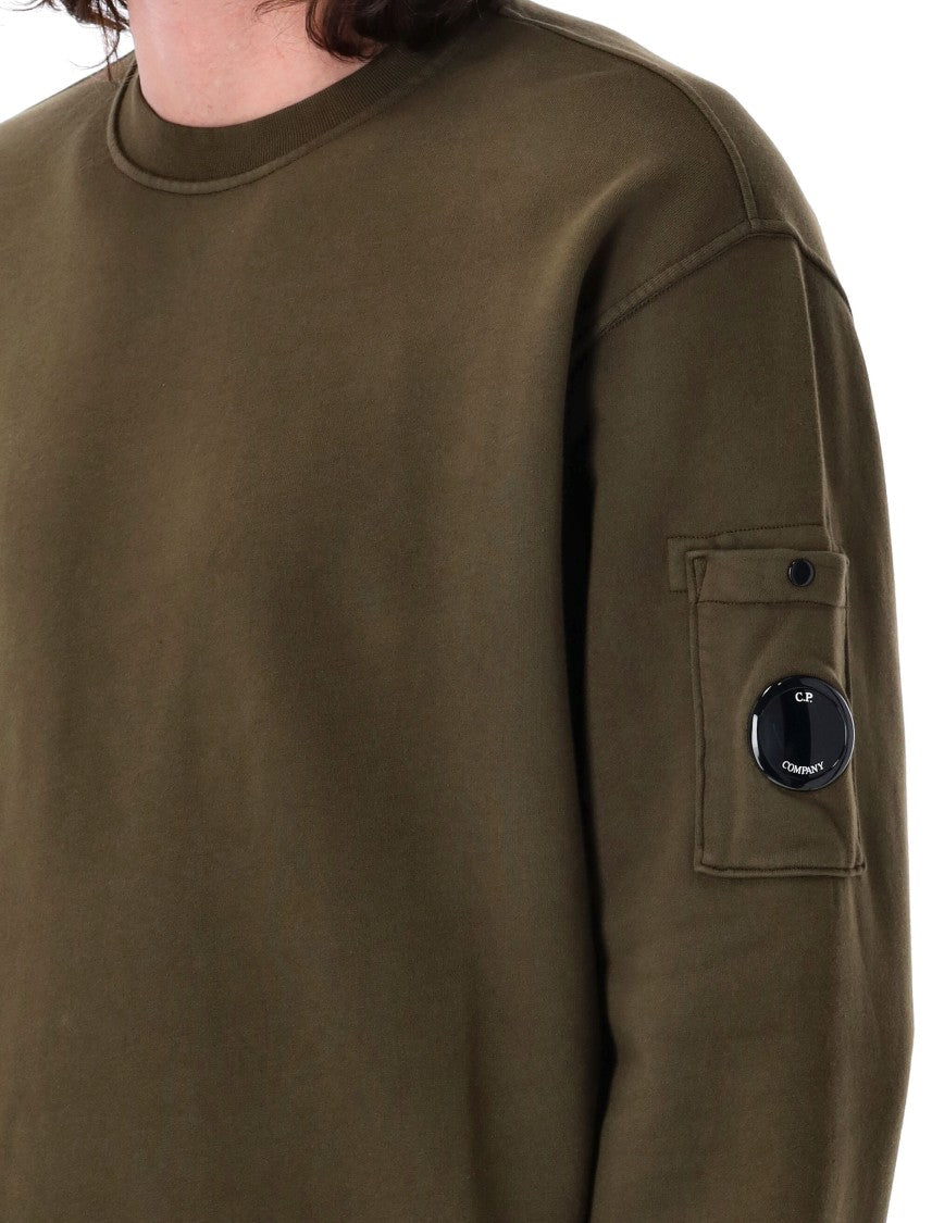C.P. Company Cotton Diagonal Fleece Crew Neck Sweatsh
