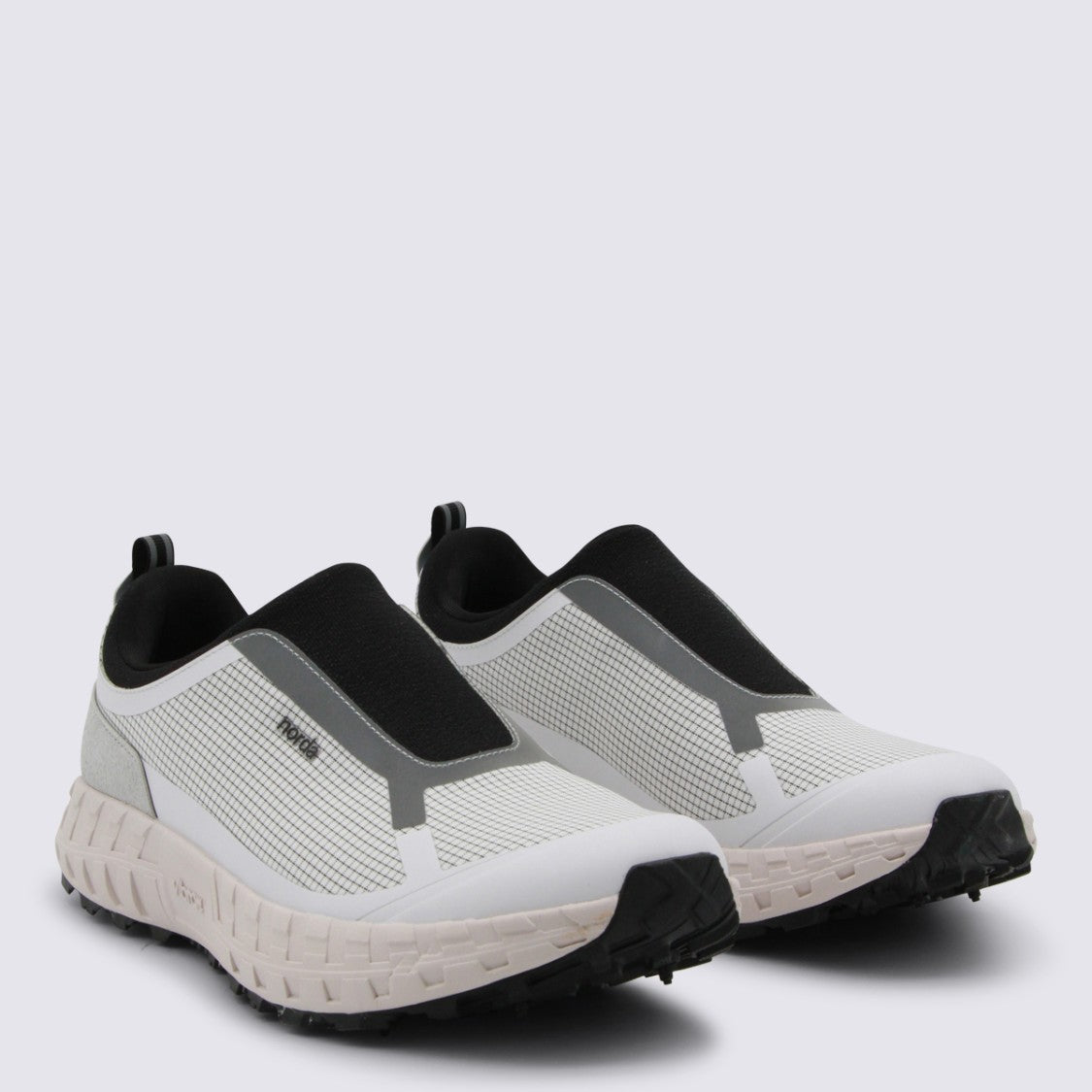Norda Slip-On Sneakers With Grid-Patterned Upper And Textured Sole