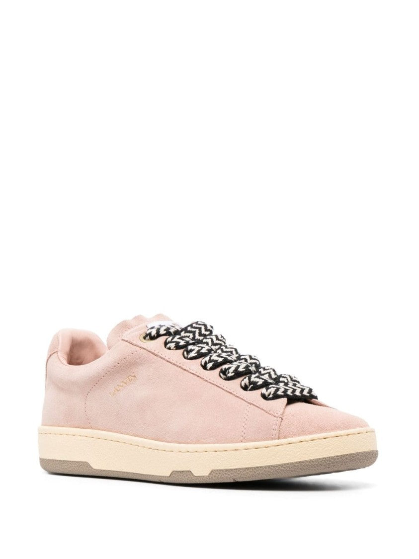 Lanvin Lite Curb Suede Sneakers