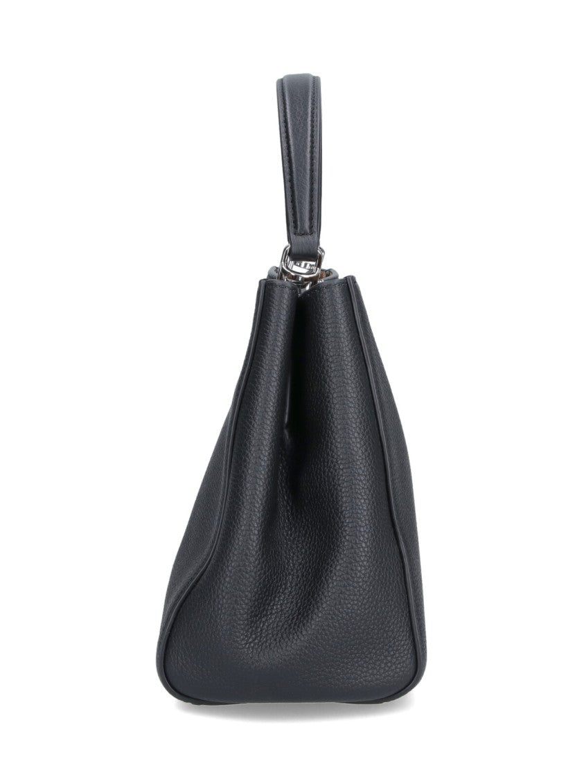 Tory Burch Black Eleanor Medium Calf Leather Handbag