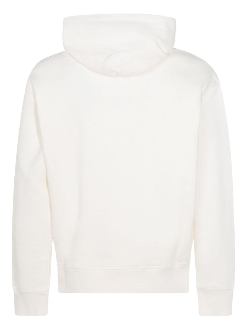 Moncler Grenoble Beige Hooded Sweatshirt With Adjustable Drawstrings