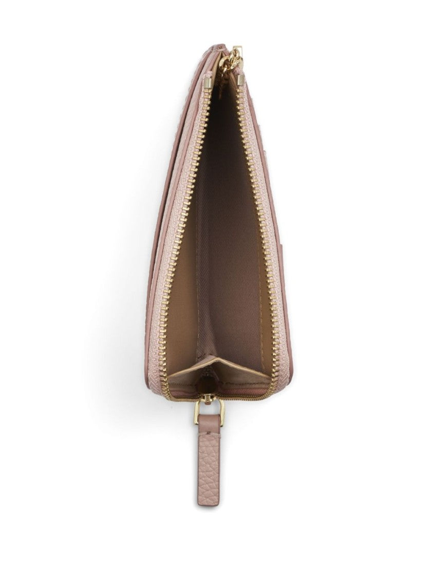 Marc Jacobs Pink Hammered Texture Leather Wallet