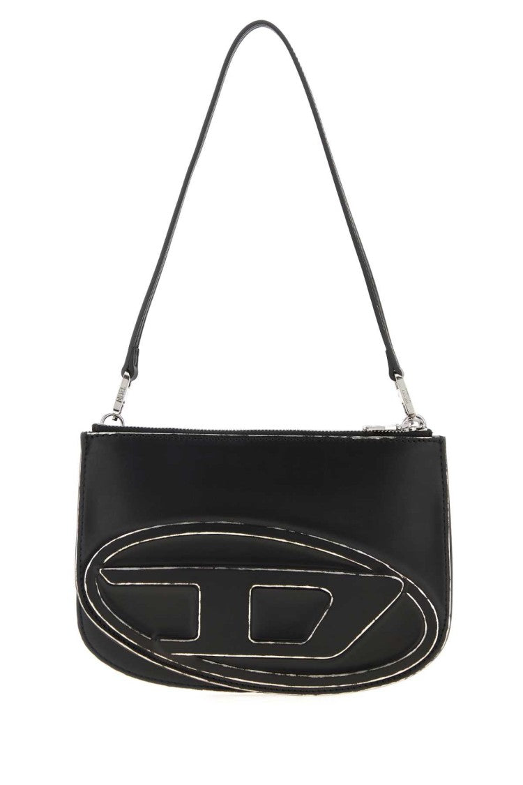 Diesel Black Leather 1Dr Shoulder Bag