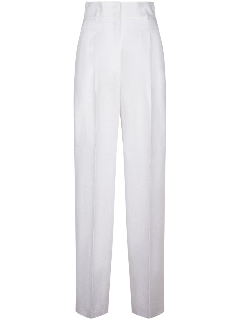 Max Mara High-Waisted Tailored Trousers With Pleats And Pockets