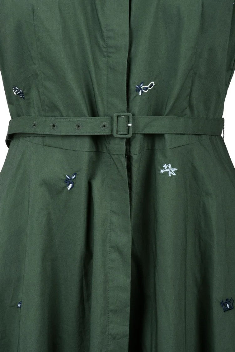 Marella Ensign Shirt Dress - Green