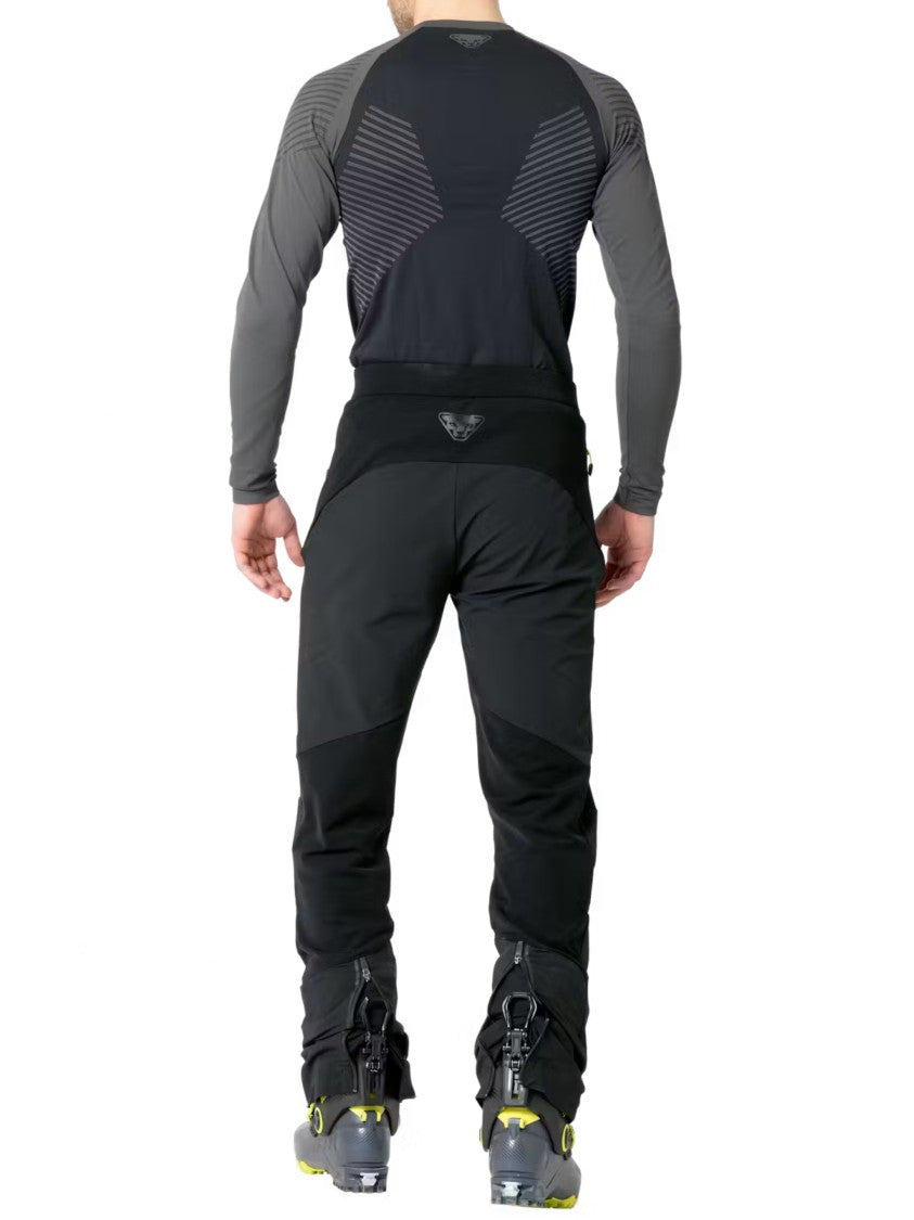 Dynafit Slim-Fit Black Hybrid Pants With Knee Reinforcements