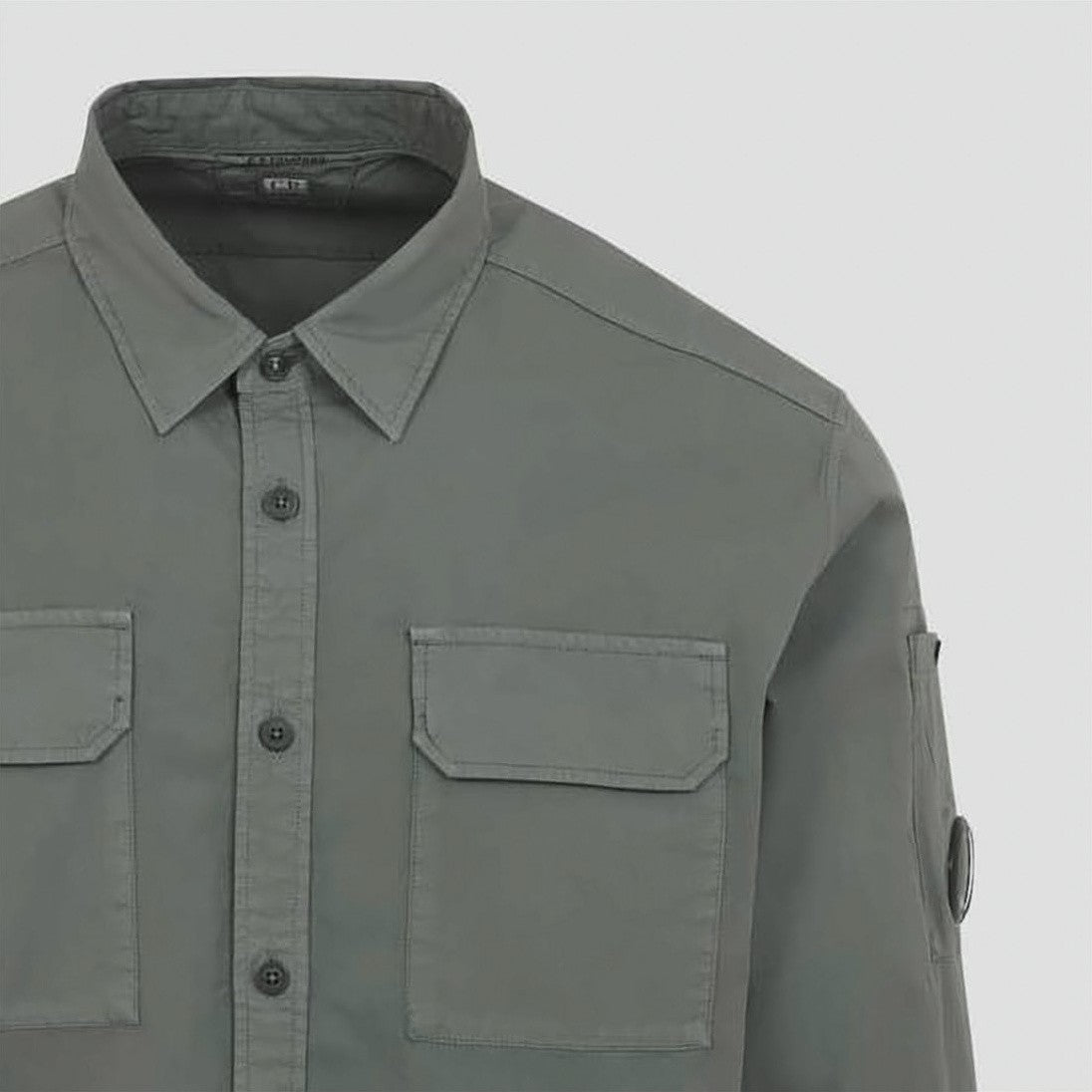 C.P. Company Structured Long-Sleeve Shirt With Button-Down Front And Chest Pockets