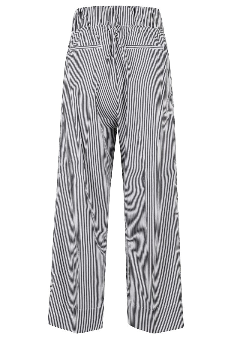 Myths Lightweight Striped Pants With Elasticized Waistband