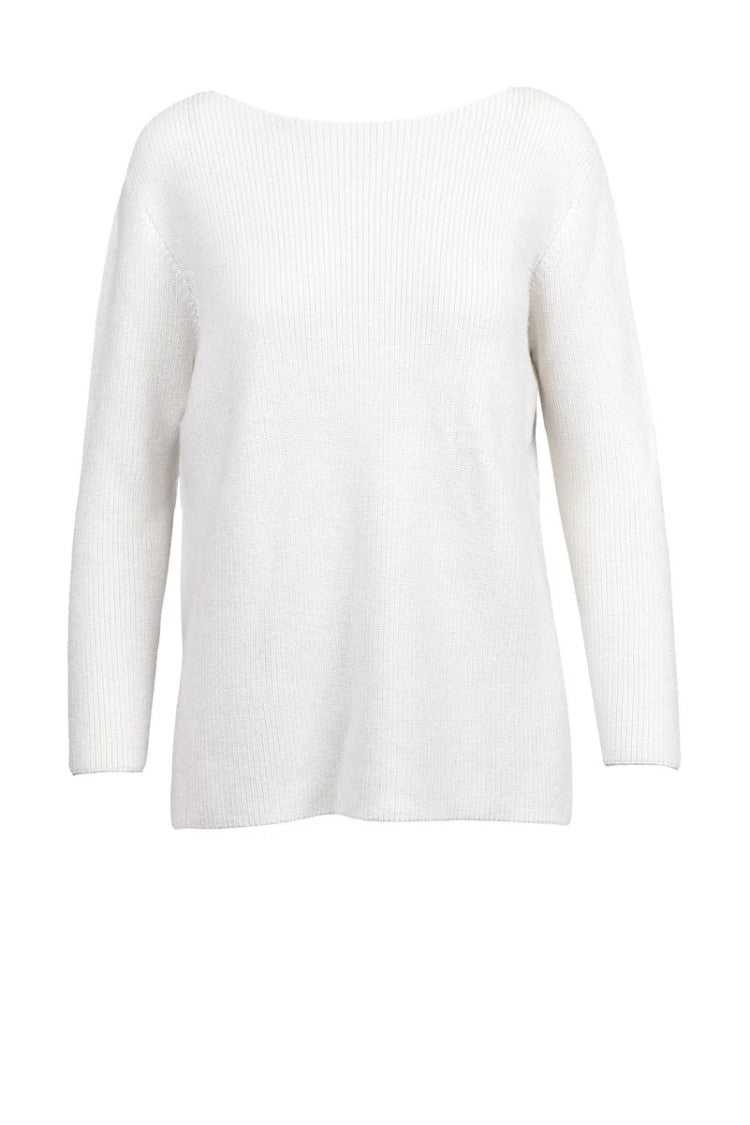 Fabiana Filippi Lamé Sweater - White