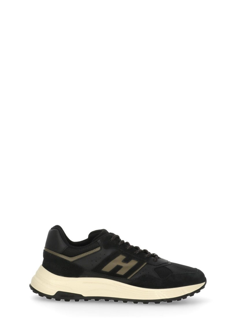 Hogan Dark Blue Suede Low-Top Sneakers