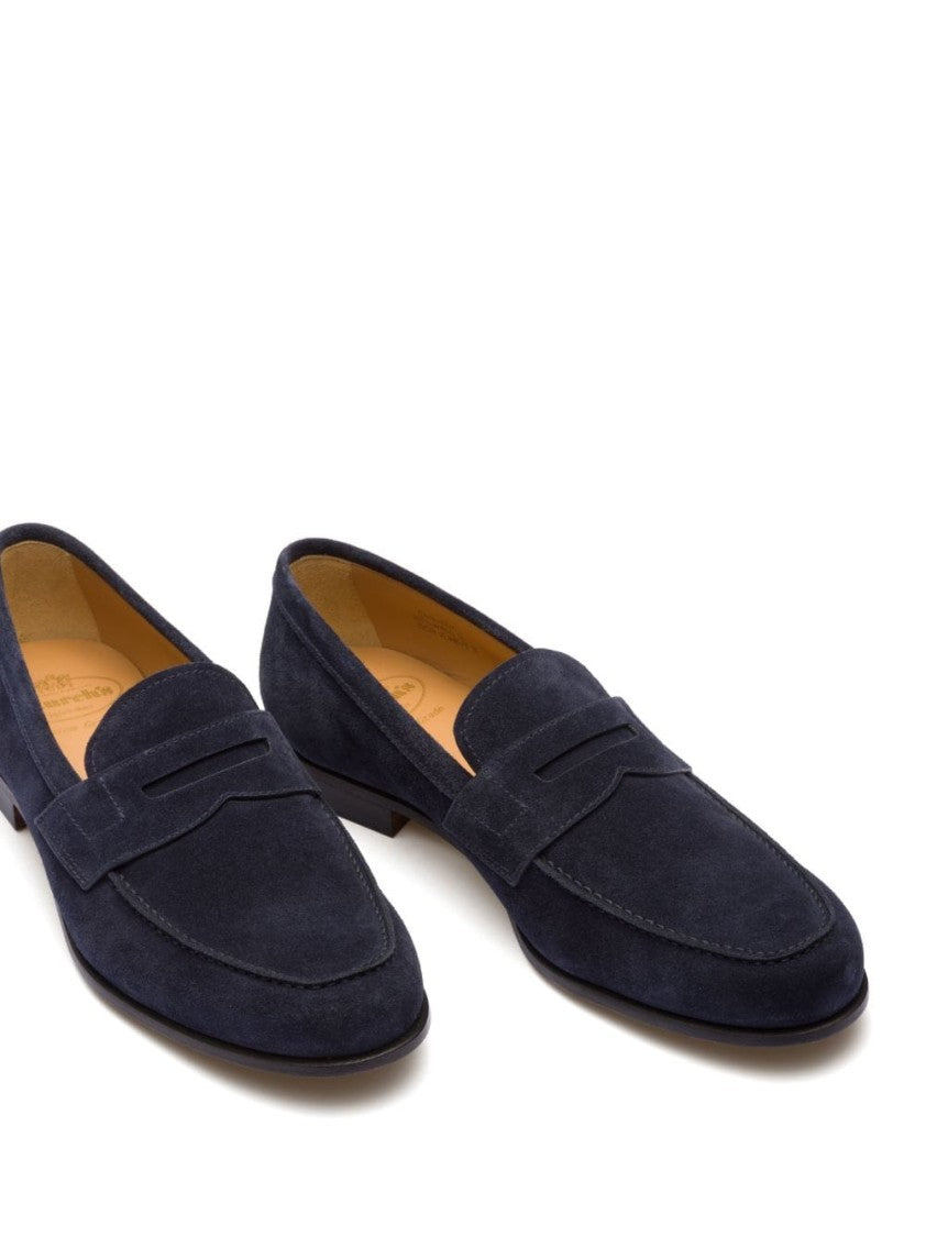 Church's Blue Moccasins With Refined Detailing