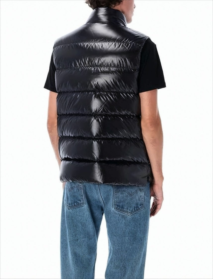 Moncler Quilted Puffer Vest With High Collar