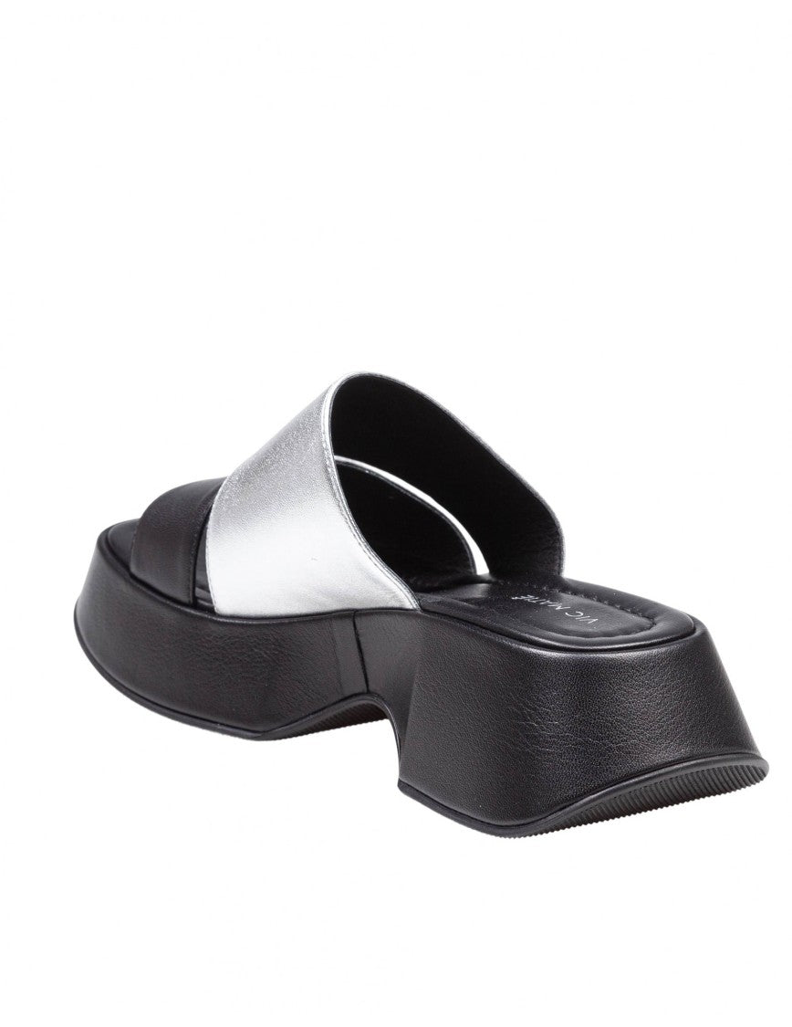 Vic Matié Mini Yoko Sandal With Two-Tone Nappa Upper