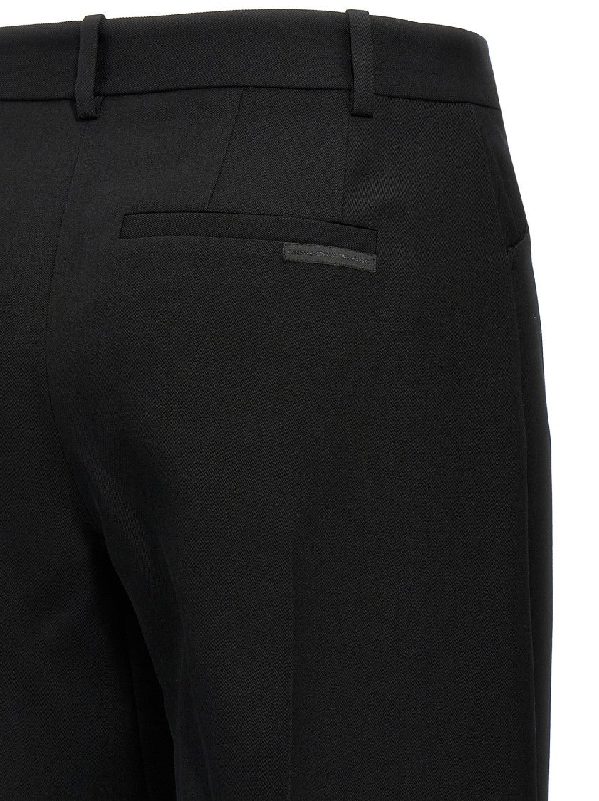 Alexander Wang Arched Leg Wool Pants With Tailored Silhouette